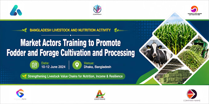 design professional presentation, conference and event banners