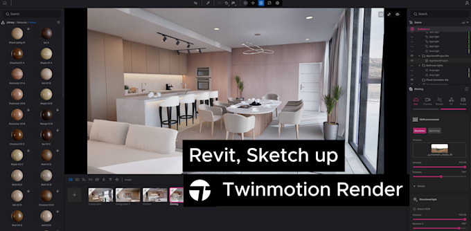 create 3d model in revit and render with twinmotion