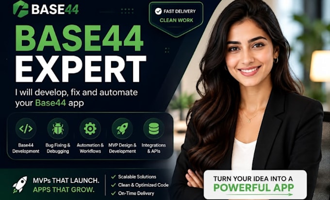 base44 expert base44 bug fixing, automation mvp design, base44 app development