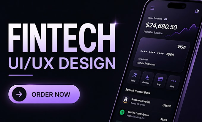 design fintech app digital wallet app banking app, fintech dashboard design