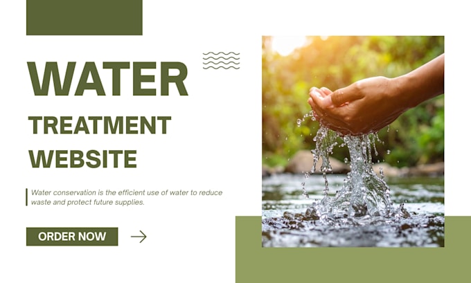 build a water treatment website that turns visitors into quote request