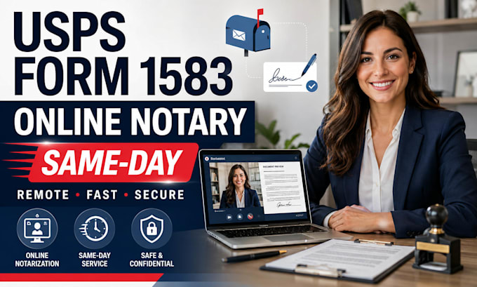 notarize usps form 1583 online with a remote notary same day