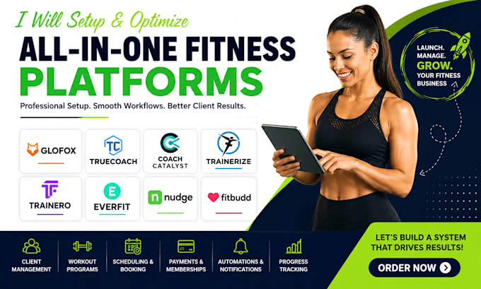setup glofox truecoach trainerize fitbudd nudge everfit coach catalyst trainero