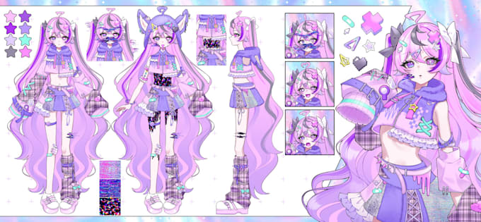 create custom live2d vtuber model, vtuber background and vtuber avatar