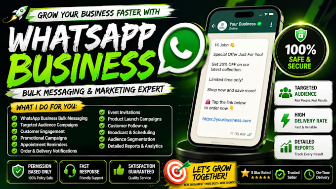 send whatsapp bulk messages using official whatsapp api