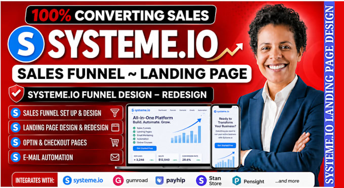 create systeme io sales funnel systeme io landing page systeme io website expert