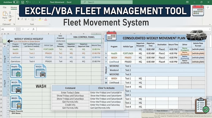 create excel spreadsheets, vba macros, and automation