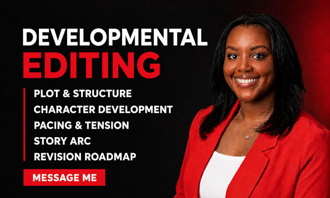 developmental editing for your book structure, plot, characters, and pacing