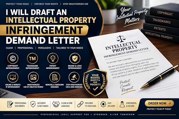 draft an intellectual property infringement demand letter