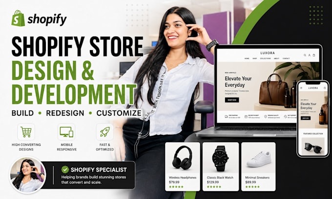 build design redesign and customize your shopify store