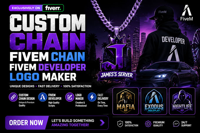 create professional custom chain gta5 and fivem chain addon