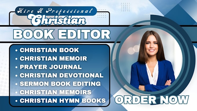 edit christian devotional memoir, sermon prayer book editing, scripture journal