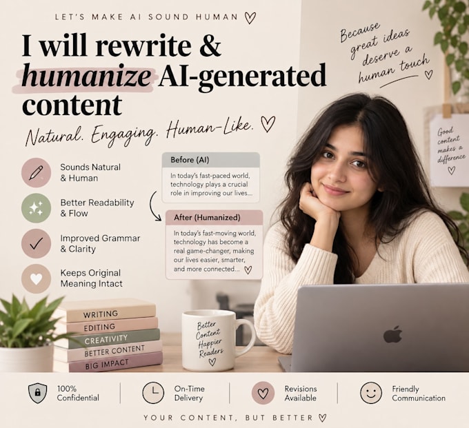 humanize ai generated content professionally