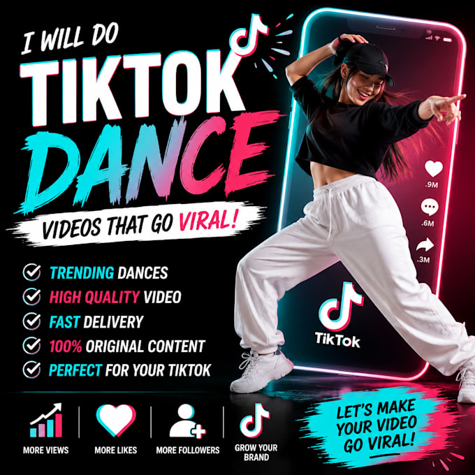 create professional tiktok dance content designed around your song, brand