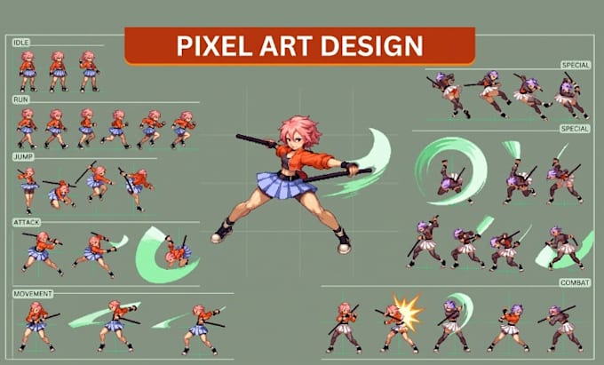 pixel art sprite sheet pixel art asset pixel art character pixel animation