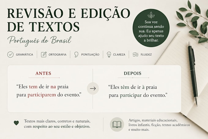 proofread and edit your portuguese text