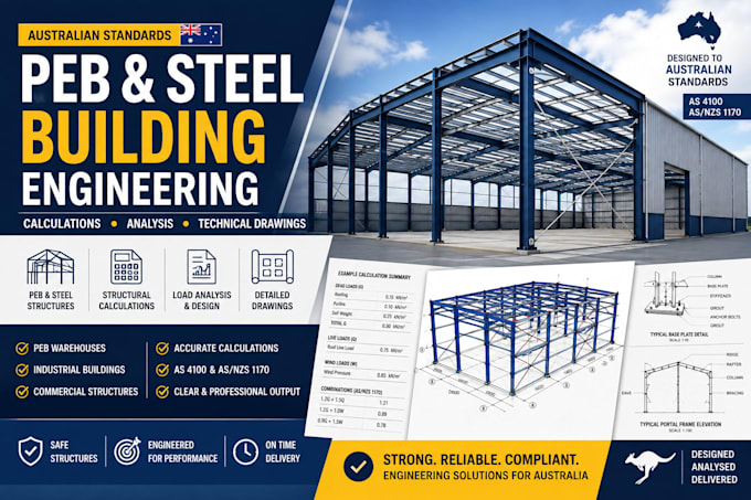 engineer peb warehouse and steel structures in australia