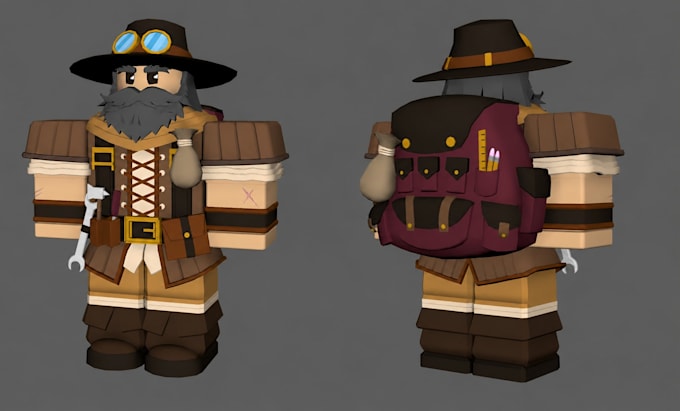 create high quality roblox 3d models and game assets