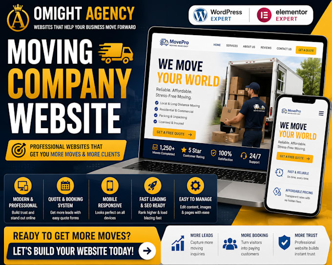 moving company website, moving services website, movers website, relocation