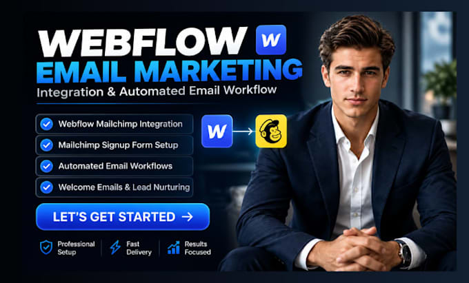 create webflow mailchimp integration automated email flow newsletter automation