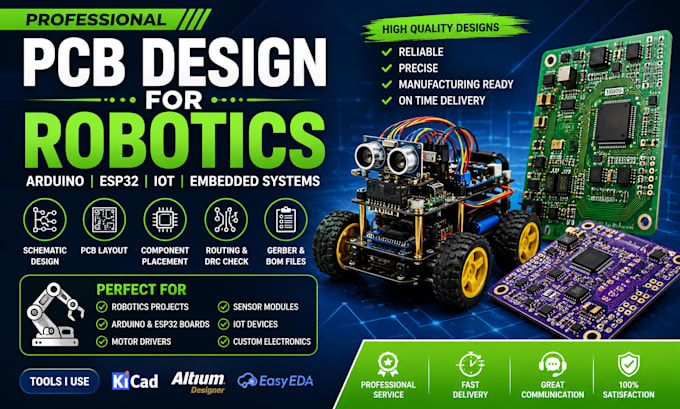 develop pcb boards for robotics