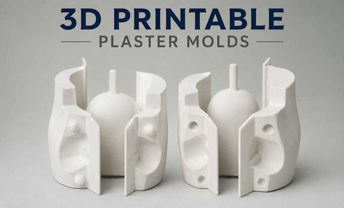 create 3d printable plaster molds for perfect and consistent slip casting result