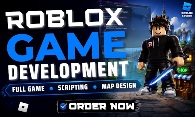 develop roblox full game, roblox scripter, roblox map, roblox game developer