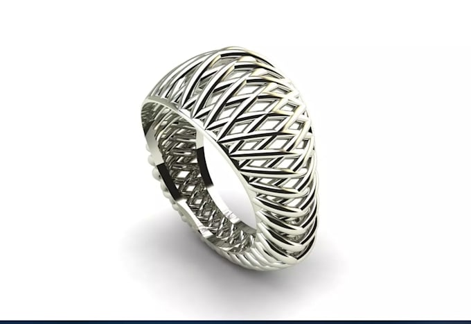 create 3d jewelry cad model for metal 3d printing and casting