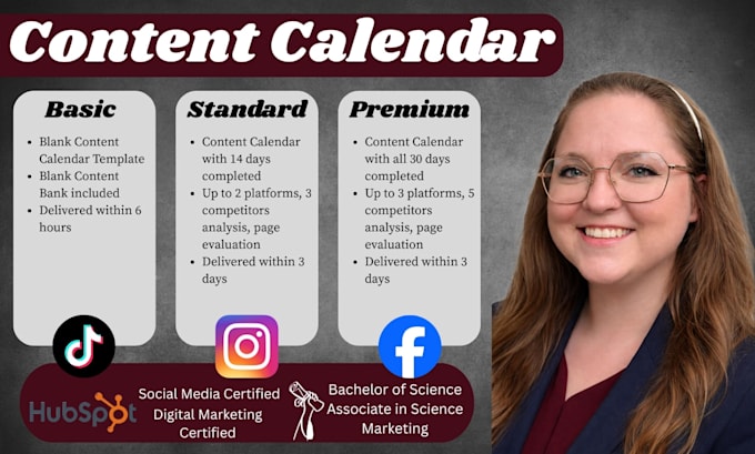 create your social media content calendar
