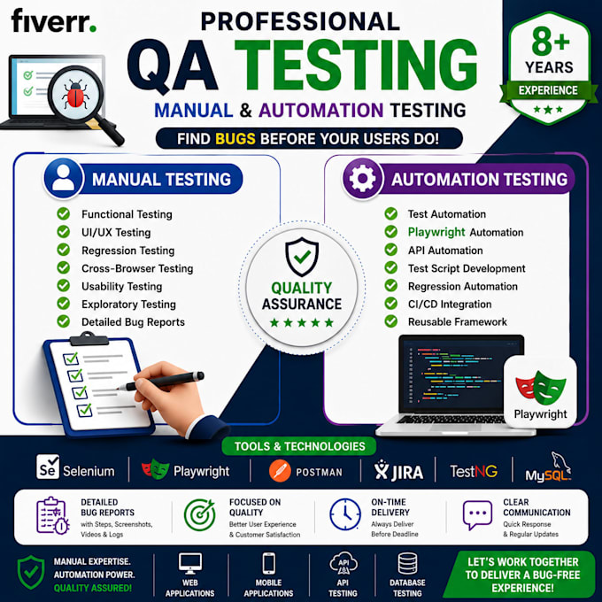 be your expert QA tester for website, mobile app and embedded software testing