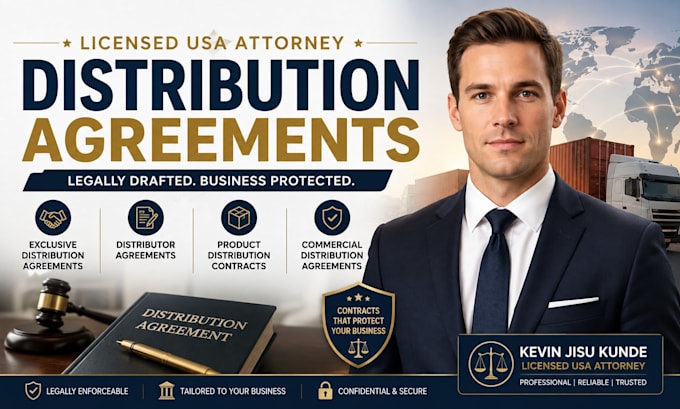 write a bulletproof product distribution contract as a US attorney