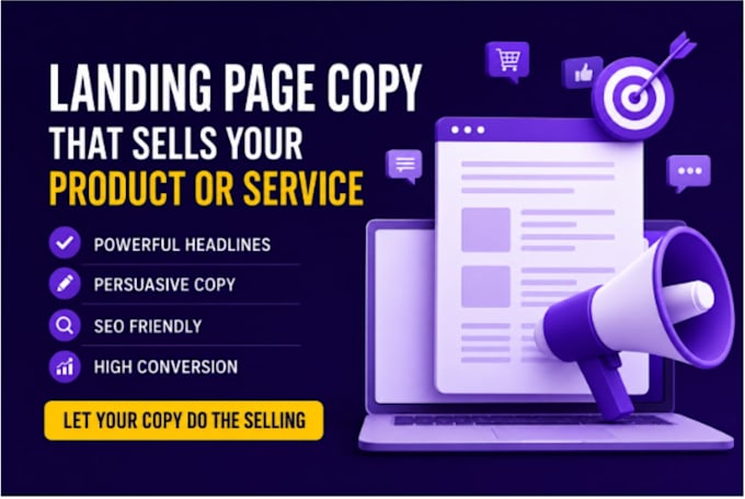 write high converting landing page copy for your business