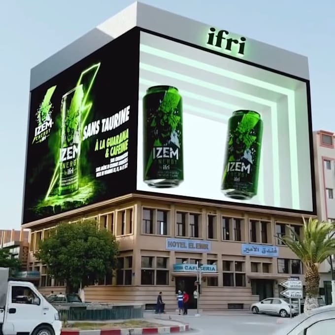 create 3d billboard animation 3d billboard 3d anamorphic animation cgi animation
