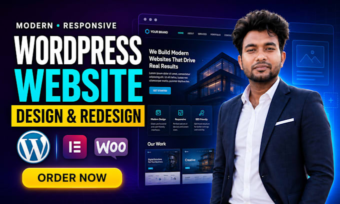 design or redesign a responsive wordpress website