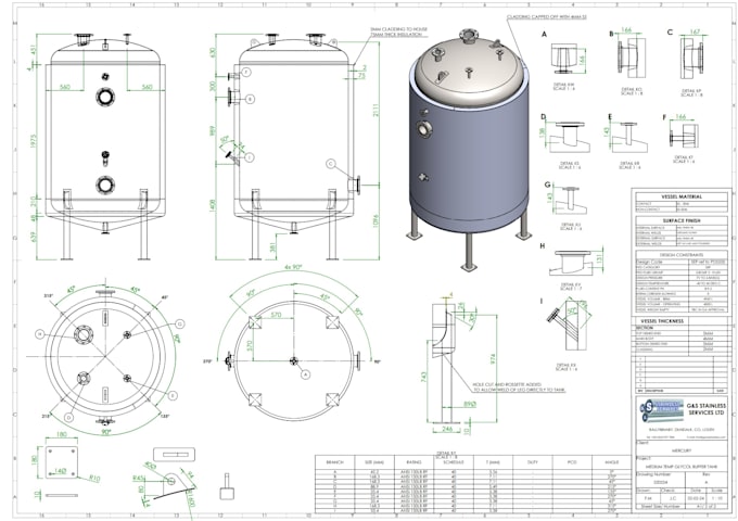 3d cad models, assemblies and manufacturing drawings