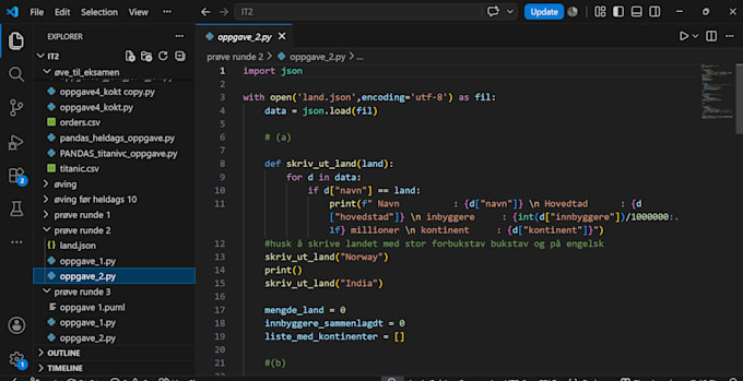 fix, improve or build your python code