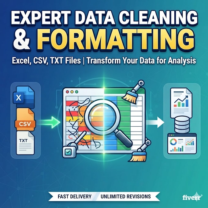clean, format, and prepare raw data for analysis