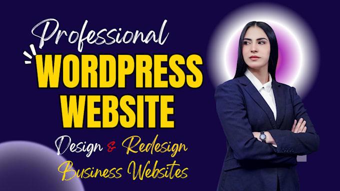 be your wordpress developer design clean buisness website development