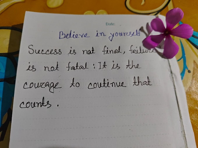 do neat and beautiful handwriting