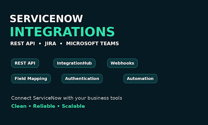 integrate servicenow with jira microsoft teams and rest apis