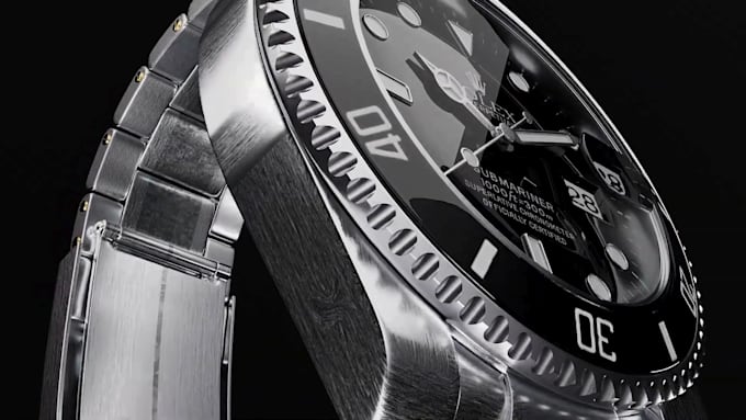 create stunning 3d watch animation, wristwatch video ads and product promos