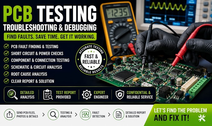 test, troubleshoot and debug your pcb
