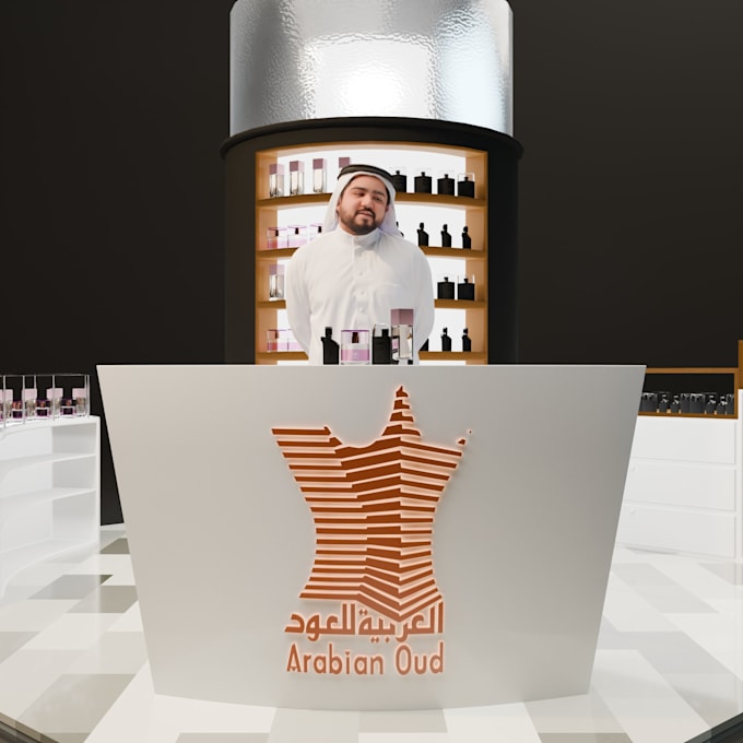 model and render your exhibition stand, expo booth