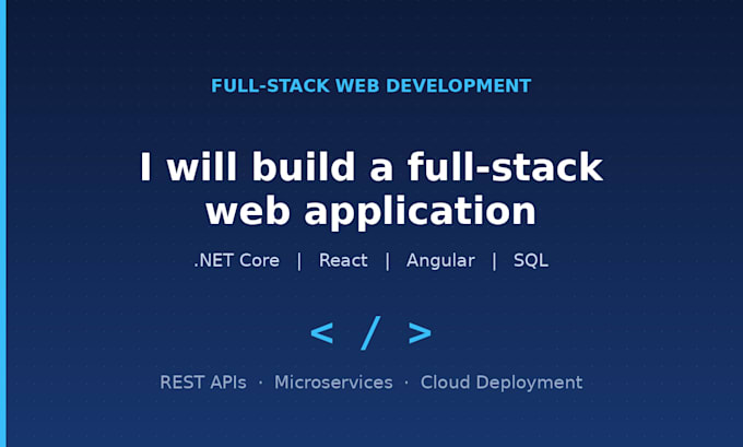 build a full stack web app using dotnet core csharp react or angular