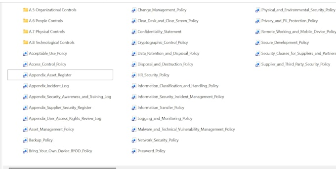 create your iso 27001 documentation
