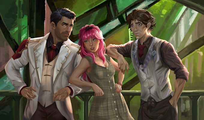 do art commissions characters etc