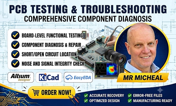 do pcb testing, pcb troubleshoot and review your pcb circuit prototype design