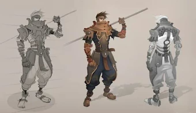 create character concept art for games