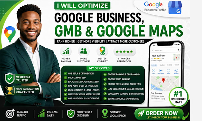 optimize google business, gmb, maps