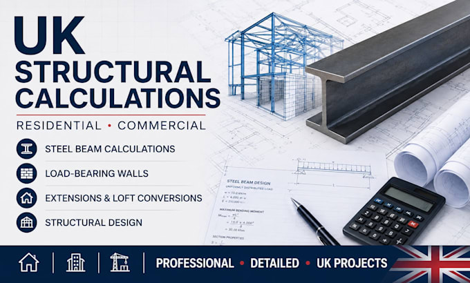 uk structural calculations, structural design, engineering drawing, building reg